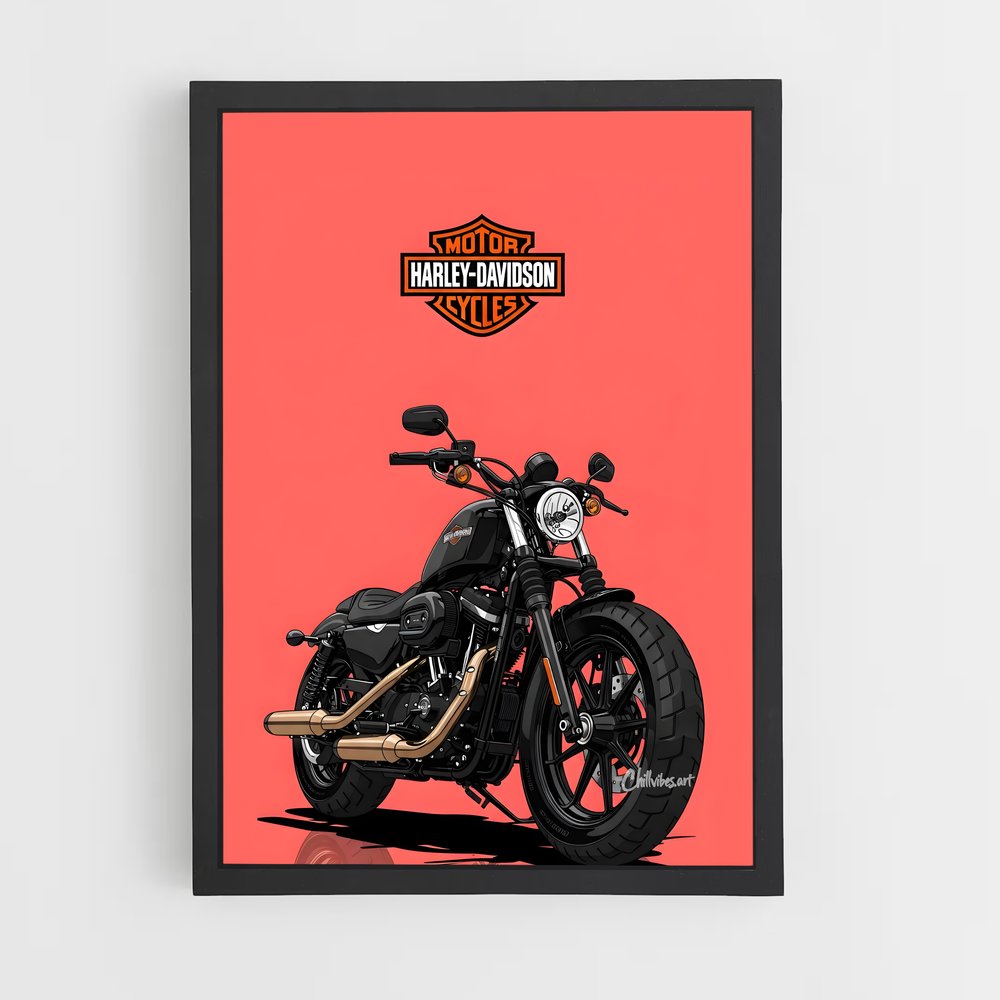 Poster Harley Davidson emblématique – affiche Harley-Davidson (vue 2)